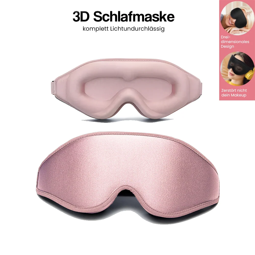 3D Schlafmaske – Lichtblockierend & Komfortabel