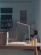 Baseus LED-Schreibtischlampe – Dimmbar & Faltbar mit Adaptiver Helligkeit, augenschonende Bürolampe für Homeoffice & Schlafzimmer