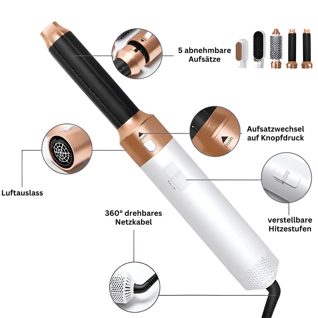 5-in-1 Hairstyler mit Coanda Effekt