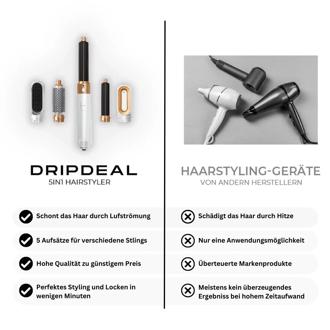 5-in-1 Hairstyler mit Coanda Effekt