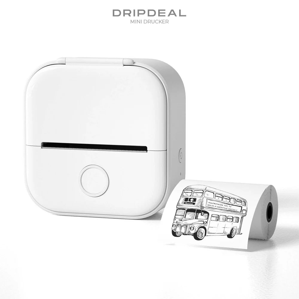 Mini Drucker Tragbar – Bluetooth Sofortdruck